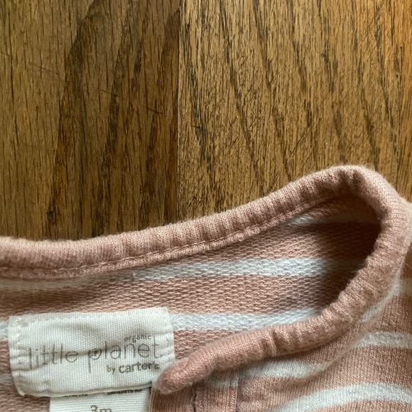 0-3 3 Month Bundle Romper Jumper Baby Girl Infant 4 Pieces Yellow Duck Stripes - Picture 9 of 11